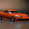 Orange Toyota Supra Mk4 Painting By Numbers