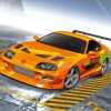 Orange Toyota Supra Mk4 Sport Car Paint By Numbers