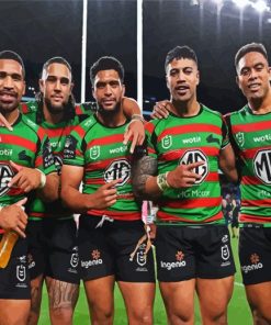 Rabbitohs Rugby Players Painting By Numbers