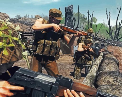 Rising Storm Vietnam Video Game Painting By Numbers