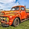 Rusty Old Ford Truck Paint By Numbers