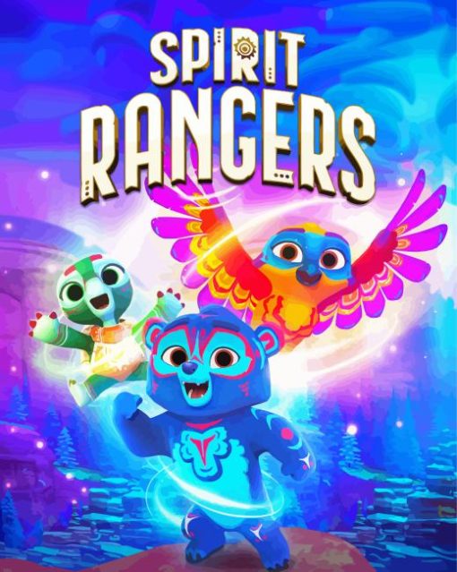 Spirit Rangers Animation Poster Painting By Numbers