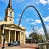 The Gateway Arch Saint Louis Painting By Numbers