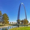 The Gateway Arch View Painting By Numbers