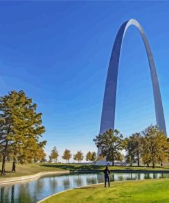 The Gateway Arch View Painting By Numbers