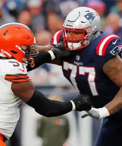 Trent Brown Patriots Player Painting By Numbers