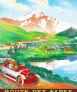 Vars Alpes Road Poster Painting By Numbers