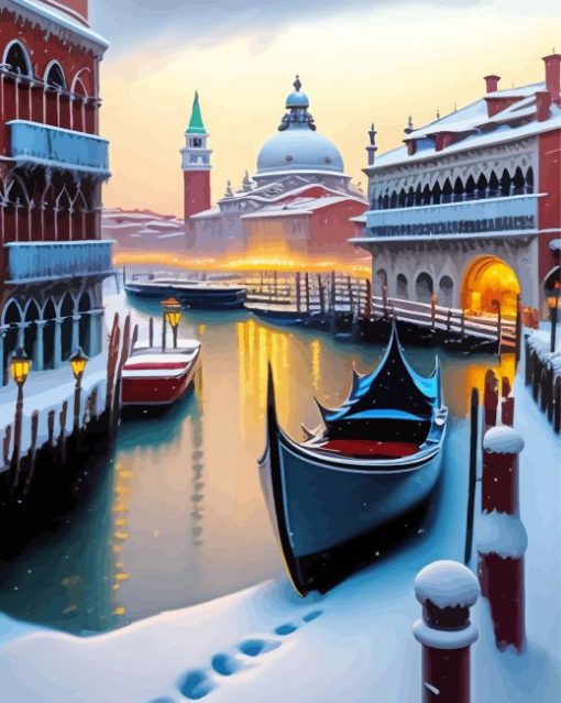 Venice In Christmas Time Painting By Numbers