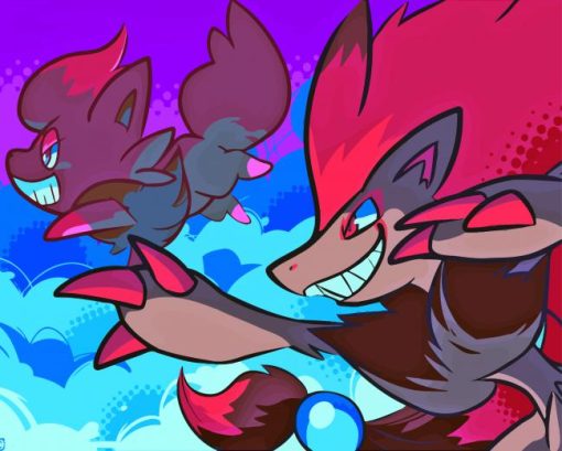 Zorua And Zoroark Paint By Numbers