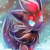 Zorua In Snow Paint By Numbers