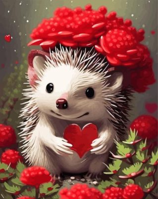 Adorable Hedgehog Painting By Numbers