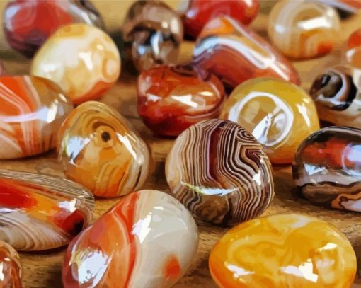 Agate Rubanee Painting By Numbers