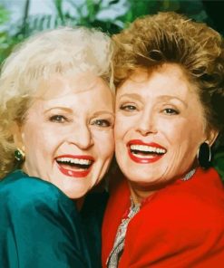 Betty White And Rue Mcclanahan Painting By Numbers