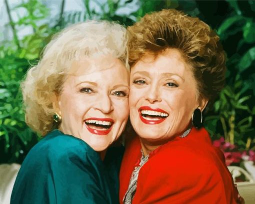 Betty White And Rue Mcclanahan Painting By Numbers