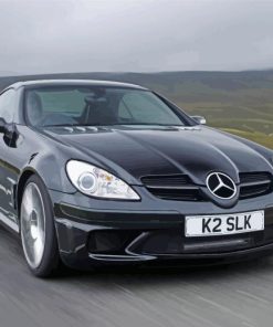 Black Mercedes Slk Car Painting By Numbers