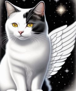 Cat With Wing Art Painting By Numbers