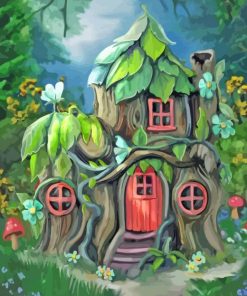 Cool Fairy Cottage Paint By Numbers