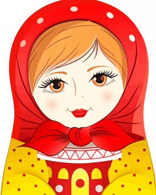 Adorable Matryoshka Painting By Numbers