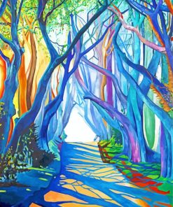 Dark Hedges Art Painting By Numbers