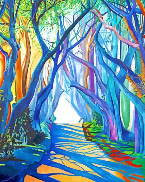 Dark Hedges Art Painting By Numbers