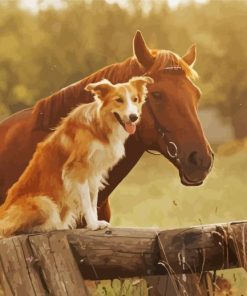 Dog And Horse Painting By Numbers