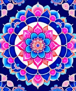 Floral Mandala Art Painting By Numbers