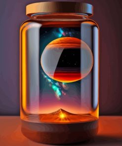 Glass Space Jar Painting By Numbers