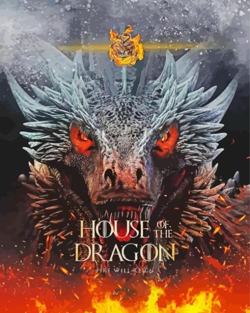 House Of Dragon Poster Painting By Numbers