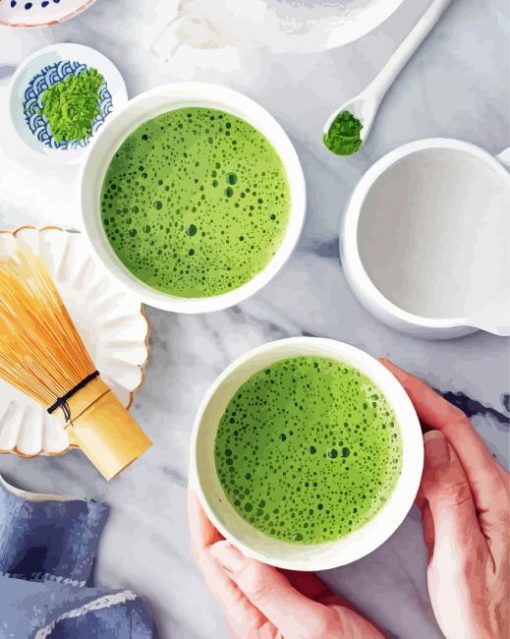 Matcha Painting By Numbers