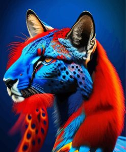 Peacock Cheetah Painting By Numbers