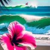 Pink Hawaiian Flower Painting By Numbers