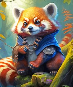 Red Panda Painting By Numbers