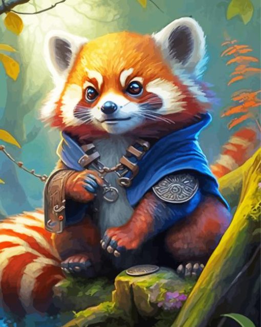 Red Panda Painting By Numbers