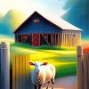 Sheep In Farm Painting By Numbers