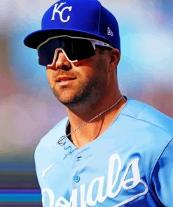 The Baseball Player Whit Merrifield Painting By Numbers