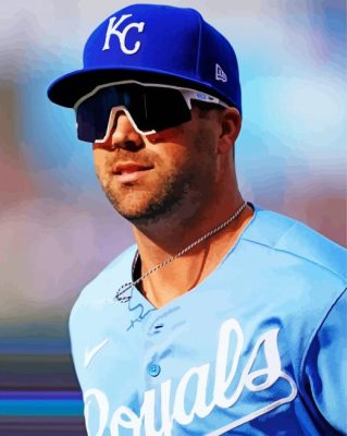 The Baseball Player Whit Merrifield Painting By Numbers