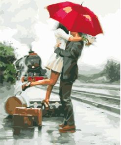 Romantic Railway Lovers Paint By Numbers