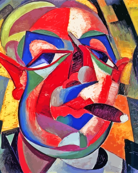 Finalizing the Abstract Colorful Cigar Artwork