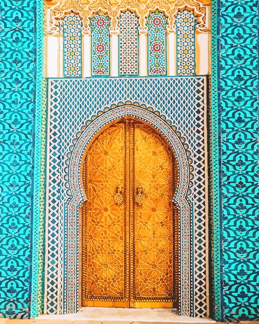 Finalizing Alaouites Garden Fez Paint By Numbers artwork