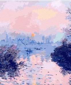 Claude Monet Seine Sunset Paint By Numbers
