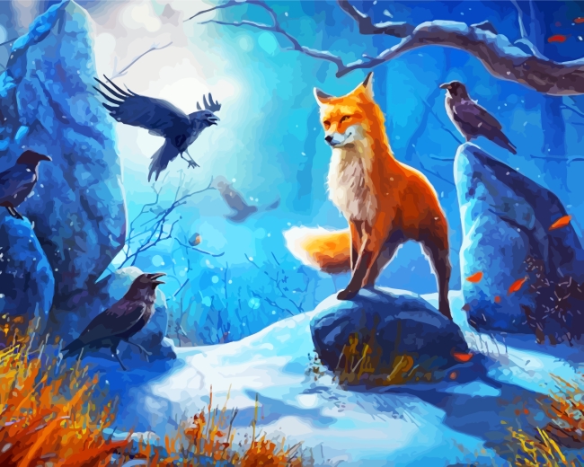 Finalizing artwork with Crows and Foxes Nature Kit