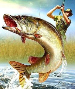 Seascape Fisherman Paint By Numbers