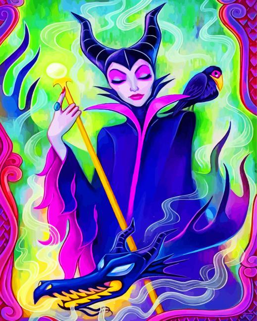 finalizing Disney Maleficent artwork