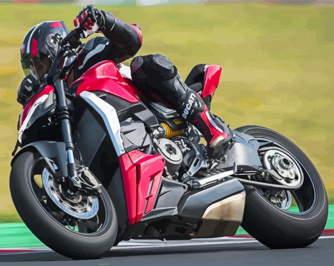 Finalizing Ducati Racing Motorcycle artwork