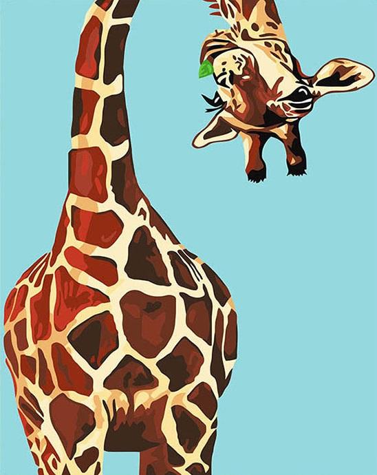 Finalizing the Funny Giraffe Illustrations artwork
