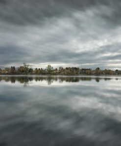 Grey Clouds Lake Scenic Paint By Numbers