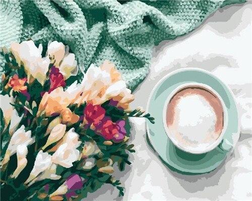 Finalizing the Morning Coffee Flower Artwork