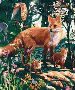 Jungle Fox Wildlife Paint By Numbers