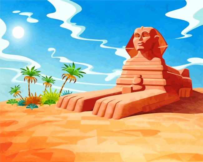 Finalizing the Egyptian Desert Scene Paint By Numbers