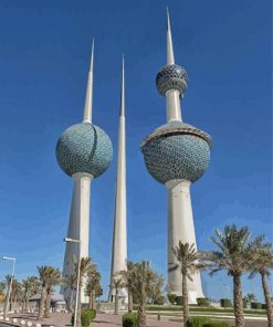 Kuwait City Landmarks Paint By Numbers